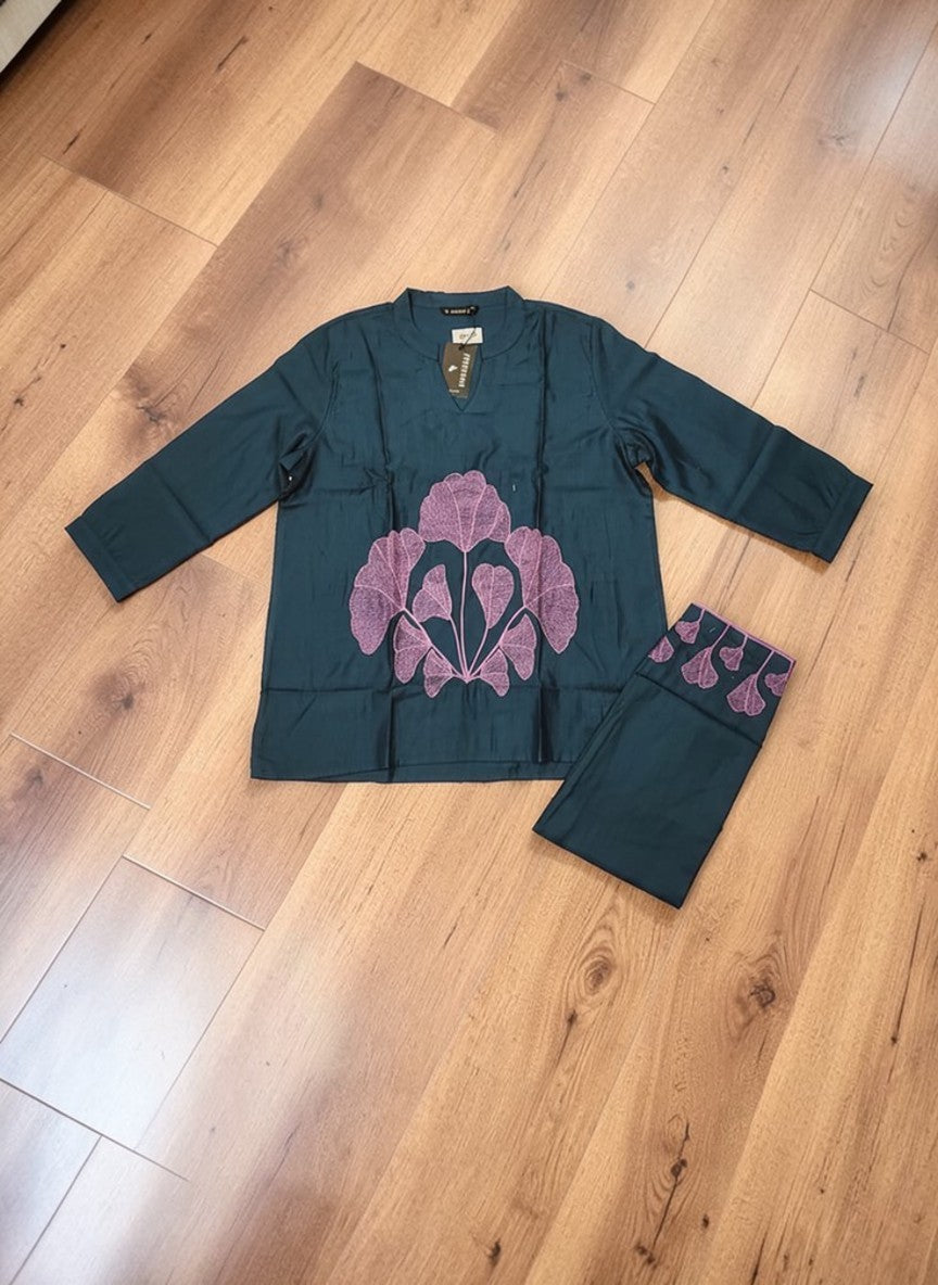 Elegant Embroidered Co-ord Set – Available in 3 Stunning Colors